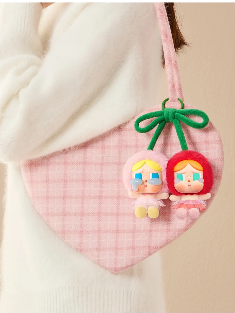 PopMart Crybaby Crying for Love - Love You Cherry Much Plush Pendant - BNWT